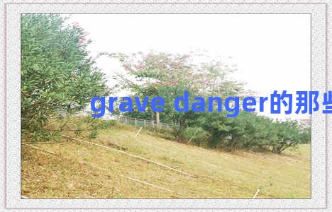 grave danger的那些事